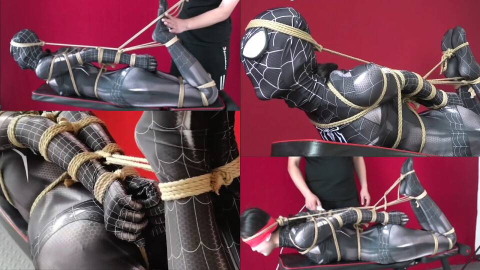 Spider Girl Cosplay Bondage