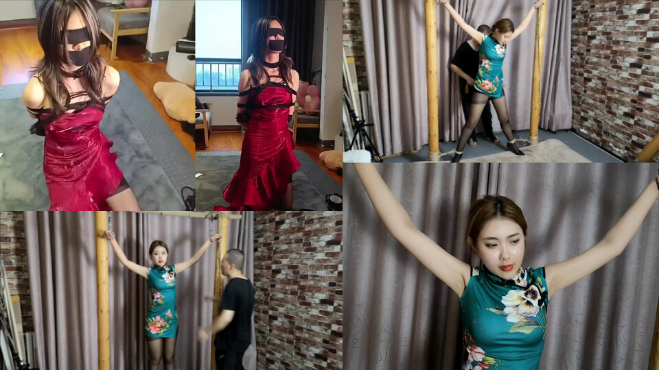 Asian Glamor Girl Tied Up